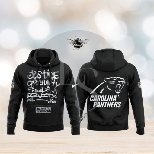 Carolina Panthers NFL Justice Opportunity Equity Freedom Hoodie 3D