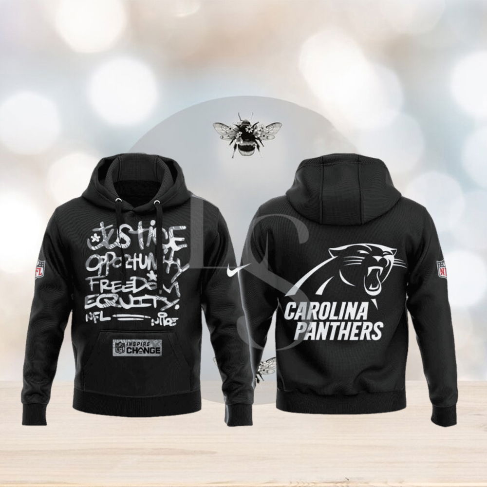 Carolina Panthers NFL Justice Opportunity Equity Freedom Hoodie 3D Carolina Panthers NFL Justice Opportunity Equity Freedom Hoodie 3D