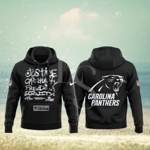 Carolina Panthers NFL Justice Opportunity Equity Freedom Hoodie 3D