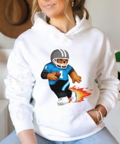 Carolina Panthers football bear fire shirt