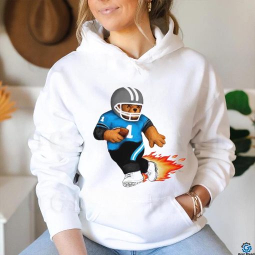 Carolina Panthers football bear fire shirt