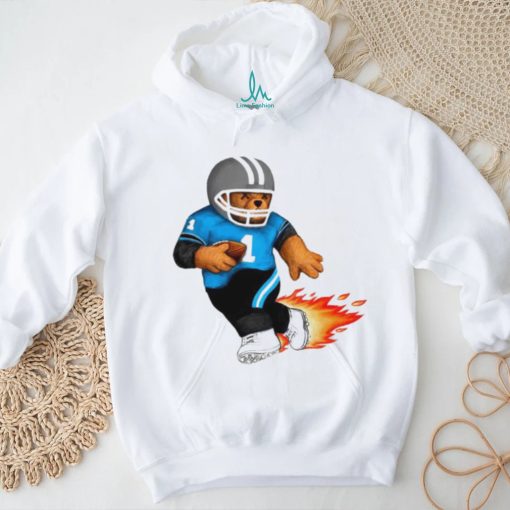 Carolina Panthers football bear fire shirt