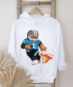 Carolina Panthers football bear fire shirt