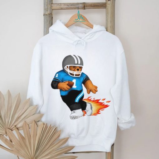 Carolina Panthers football bear fire shirt