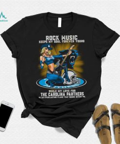 Carolina Panthers rock music keep my soul forever young shirt