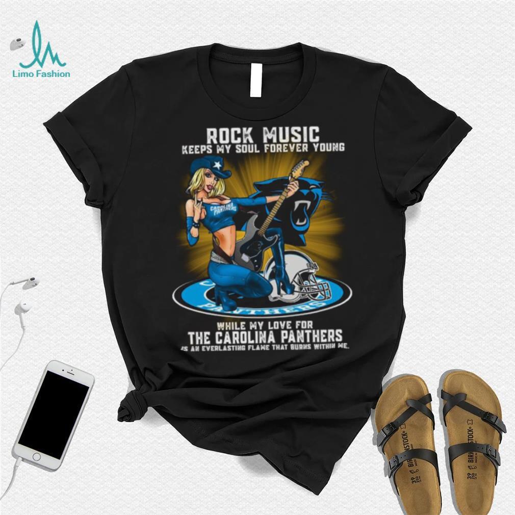 Carolina Panthers rock music keep my soul forever young shirt Carolina Panthers rock music keep my soul forever young shirt