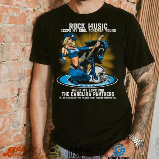 Carolina Panthers rock music keep my soul forever young shirt