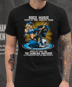 Carolina Panthers rock music keep my soul forever young shirt