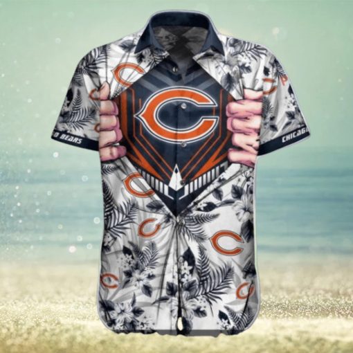 Casual Short Style Chicago Bears Hawaiian Shirt Football Apparel