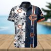 Fiery NFL Fashion Chicago Bears Hawaiian Flame Ball Shirt