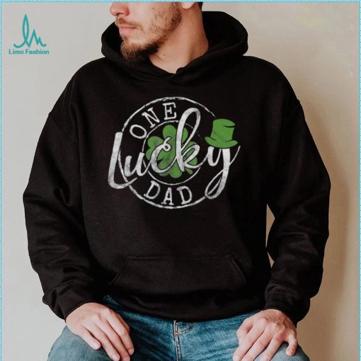 Caterpillar One Lucky Dad Funny Irish Clovers St Patrick’s Day T  shirt