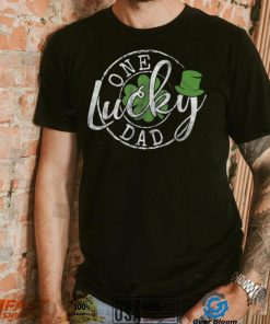 Caterpillar One Lucky Dad Funny Irish Clovers St Patrick's Day T shirt