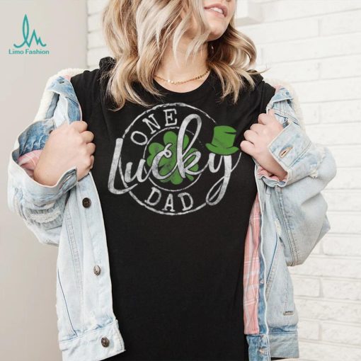 Caterpillar One Lucky Dad Funny Irish Clovers St Patrick’s Day T  shirt