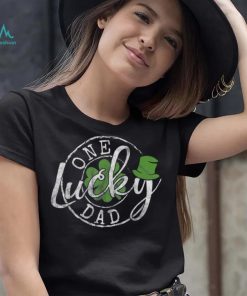 Caterpillar One Lucky Dad Funny Irish Clovers St Patrick's Day T shirt