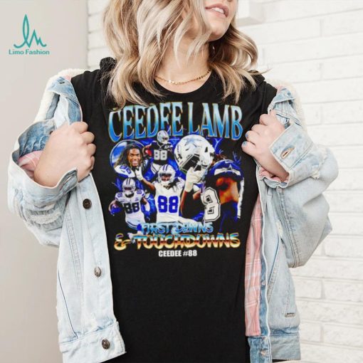 Ceedee Lamb Dallas Cowboys first downs and touchdowns Ceedee #88 vintage shirt