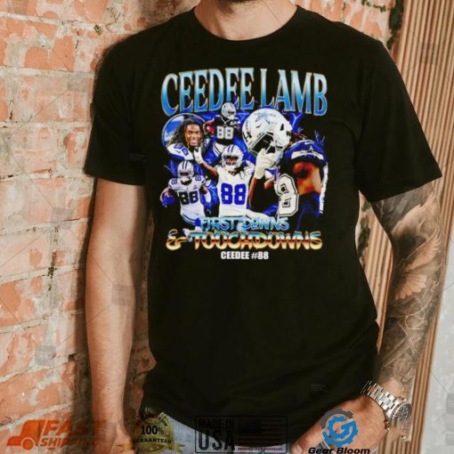 Ceedee Lamb Dallas Cowboys first downs and touchdowns Ceedee #88 vintage shirt