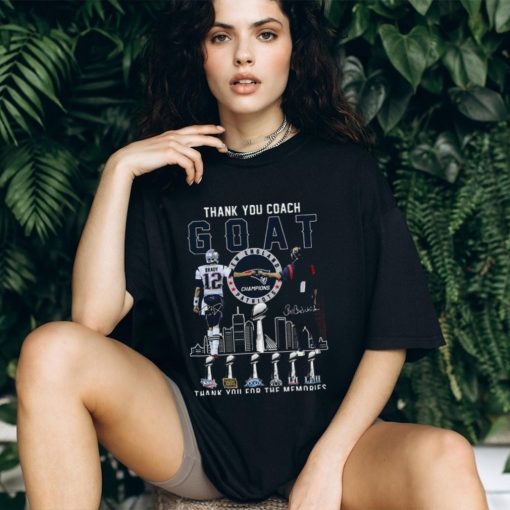 Celebrate Greatness with Our Exclusive Patriots Champions T Shirt! Thank You GOAT Bill Belichick And Brady New England Patriots Champions T Shirt