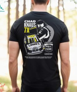 Chad knaus checkered flag sports nascar hall of fame class of 2024 shirt