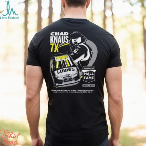 Chad knaus checkered flag sports nascar hall of fame class of 2024 shirt