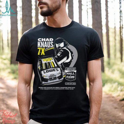 Chad knaus checkered flag sports nascar hall of fame class of 2024 shirt