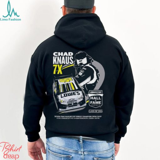 Chad knaus checkered flag sports nascar hall of fame class of 2024 shirt
