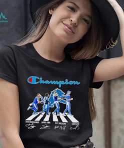 Champion Detroit Lions Abbey Road David Montgomery Jahmyr Gibbs Alex Anzalone signatures shirt