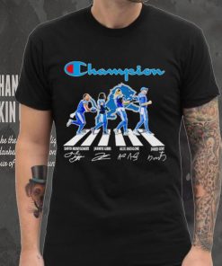 Champion Detroit Lions Abbey Road David Montgomery Jahmyr Gibbs Alex Anzalone signatures shirt