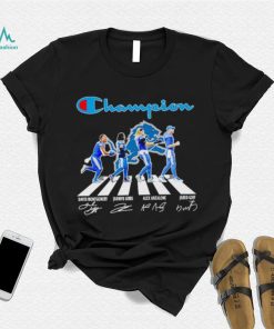 Champion Detroit Lions Abbey Road David Montgomery Jahmyr Gibbs Alex Anzalone signatures shirt