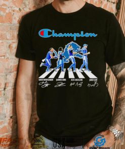 Champion Detroit Lions Abbey Road David Montgomery Jahmyr Gibbs Alex Anzalone signatures shirt