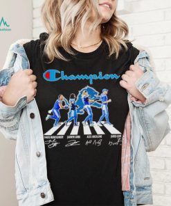 Champion Detroit Lions Abbey Road David Montgomery Jahmyr Gibbs Alex Anzalone signatures shirt