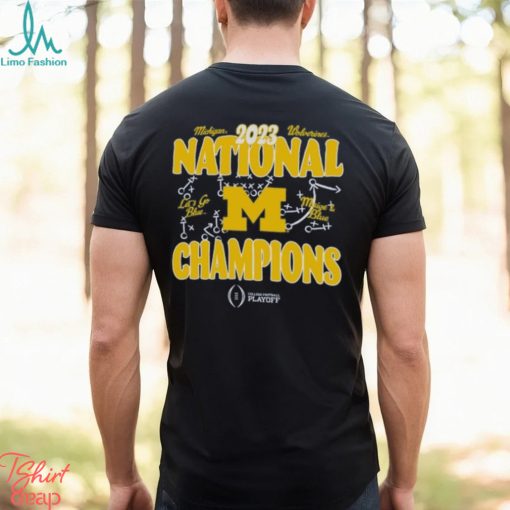 Champion Navy Michigan Wolverines College Football Playoff 2023 National Champions T Shirt