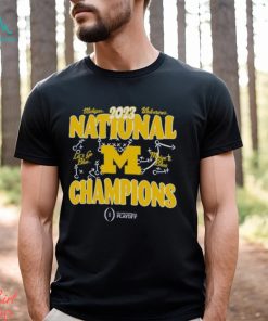Champion Navy Michigan Wolverines College Football Playoff 2023 National Champions T Shirt