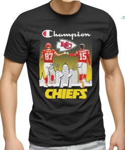 Champion Patrick Mahomes And Travis Kansas City Chiefs Signatures Shirt