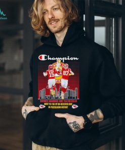 Champion Patrick Mahomes and Travis Kelce most TD 16 by QB receiver duo shirt