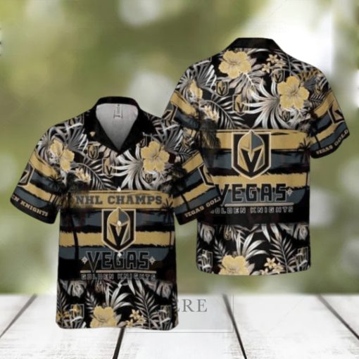 Champs Vegas Golden Knights NHL Hawaiian Shirt Gift For Hockey Fans