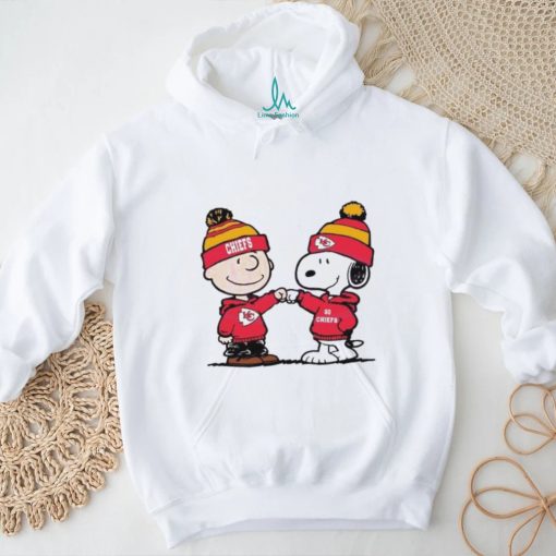 Charlie Brown And Snoopy Wear Kansas City Chiefs Shirt