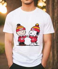 Charlie Brown And Snoopy Wear Kansas City Chiefs Shirt