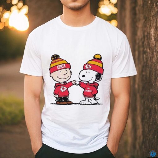 Charlie Brown And Snoopy Wear Kansas City Chiefs Shirt