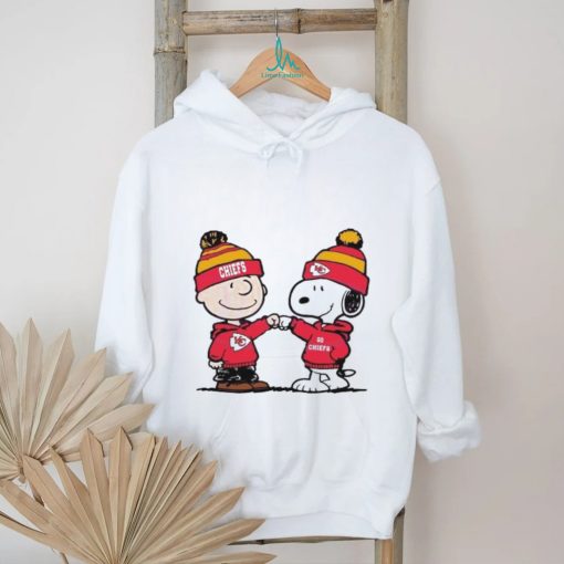 Charlie Brown And Snoopy Wear Kansas City Chiefs Shirt
