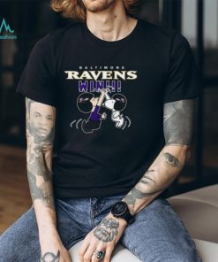 Charlie Snoopy High Five Baltimore Ravens Win Shirt