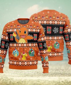 Charmander I Choose You Pokemon Ugly Christmas Sweater