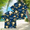 Tampa Bay Rays Tropical Leaf Tiki Design Hawaiian Shirt