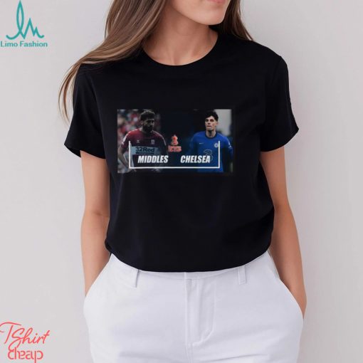 Chelsea VS Middlesbrough League Cup Jan 10 2024 soccer shirt