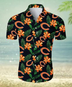 Chicago Bears CB Tropical Flower Pattern All Over Print Hawaiian Shirt White Beach Shirt NFL