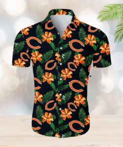 Chicago Bears CB Tropical Flower Pattern All Over Print Hawaiian Shirt White Beach Shirt NFL