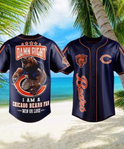 Chicago Bears Classic Full Printing Baseball Jersey