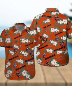 Chicago Bears Coastal Charm Short Sleeve Hawaiian Shirt