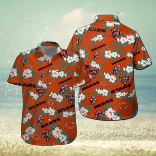 Chicago Bears Coastal Charm Short Sleeve Hawaiian Shirt