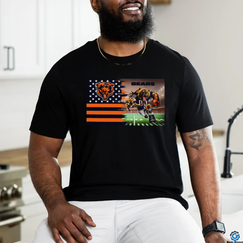 Chicago Bears Football Team Mascot Flag 2024 T shirt Chicago Bears Football Team Mascot Flag 2024 T shirt