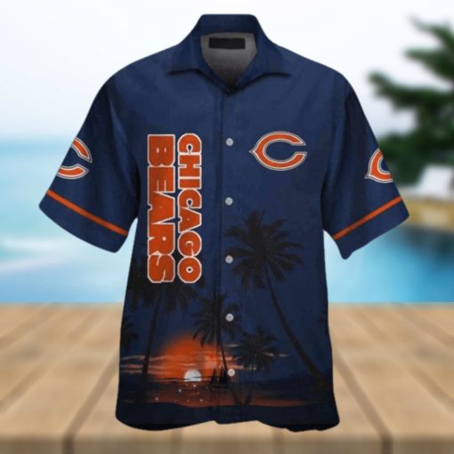 Chicago Bears Hawaiian Shirt, Vintage Football Apparel Essence